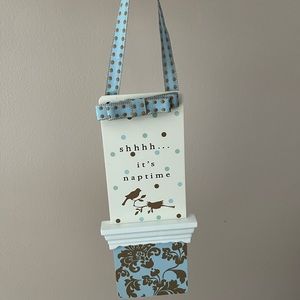 Baby Door Hanger -Wooden -Blue